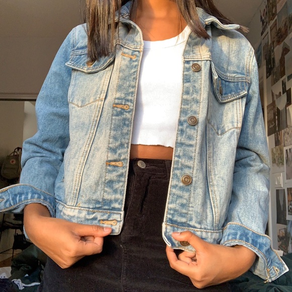 Forever 21 Embroidered Tiger Denim Jacket - Picture 2 of 8